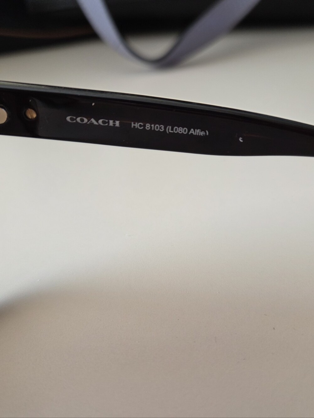Coach Brown Tortoise Frame Sunglasses, HC 8103 (L080 alfie) - Picture 6 of 8